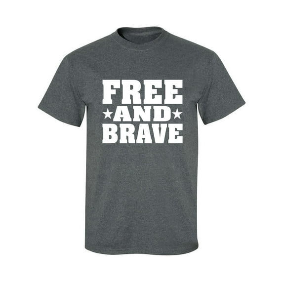 Free And Brave Adult Short Sleeve T-shirt