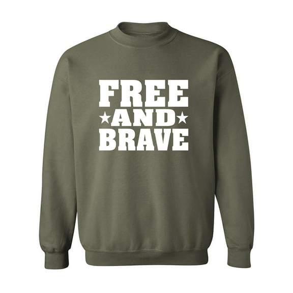 Free And Brave Crewneck Sweatshirt