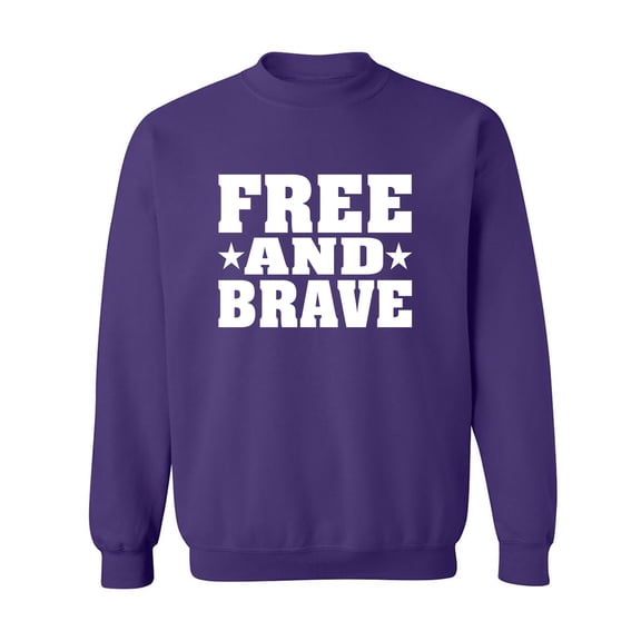 Free And Brave Crewneck Sweatshirt