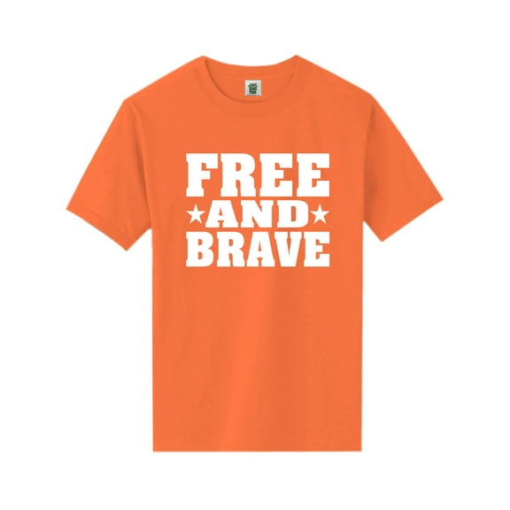 Free And Brave Short Sleeve Neon T-Shirt