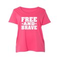 thumbnail image 1 of Free And Brave Womens Plus Size Scoopneck Tee, 1 of 1