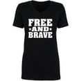 thumbnail image 1 of Free And Brave Womens V-Neck T-Shirt, 1 of 2