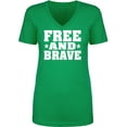 thumbnail image 1 of Free And Brave Womens V-Neck T-Shirt, 1 of 2