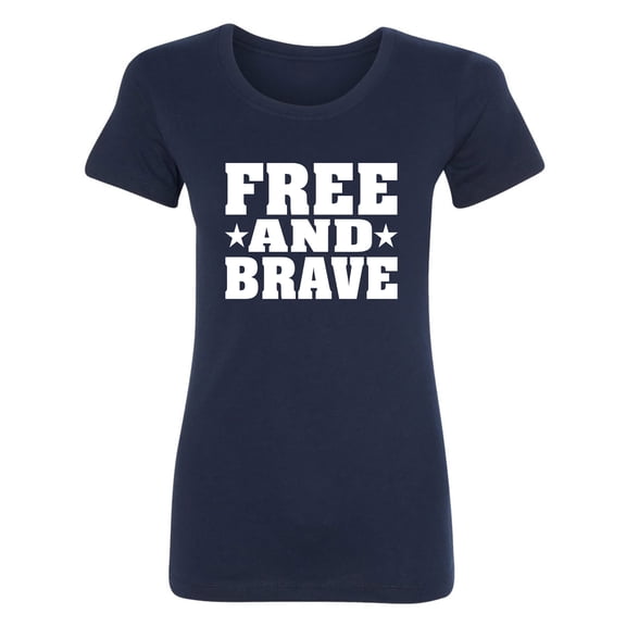 Free And Brave Womens crewneck tee