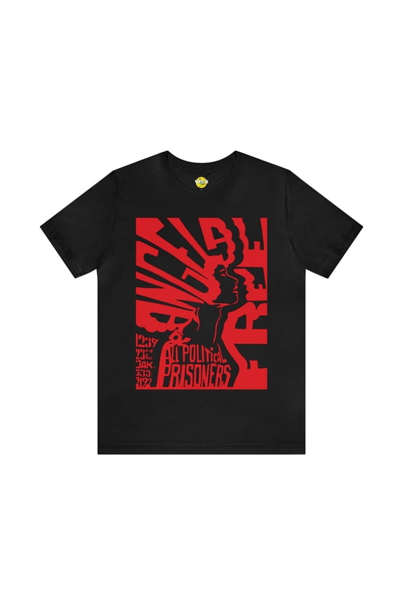 Free Angela Retro Protest Poster TShirt, Black History Icon Tee