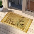 Free As A Bird Coconut Coir Door Mats Hummingbird On Branches Inside