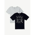 thumbnail image 1 of Free Assembly Boys 2-Pack Garment Washed Graphic T-Shirts, Sizes 4-18, 1 of 7