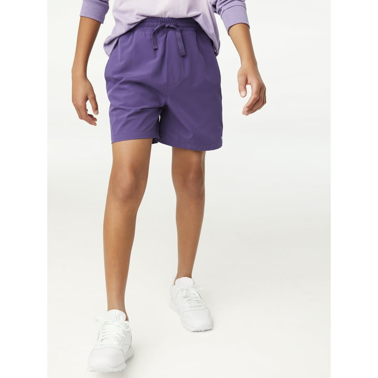 Free Assembly Boys 4-Way Stretch Active Shorts, Size 4-18