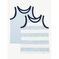 thumbnail image 1 of Free Assembly Boys Cotton Jersey Tank Tops, 2 Pack, Sizes 4-18, 1 of 7