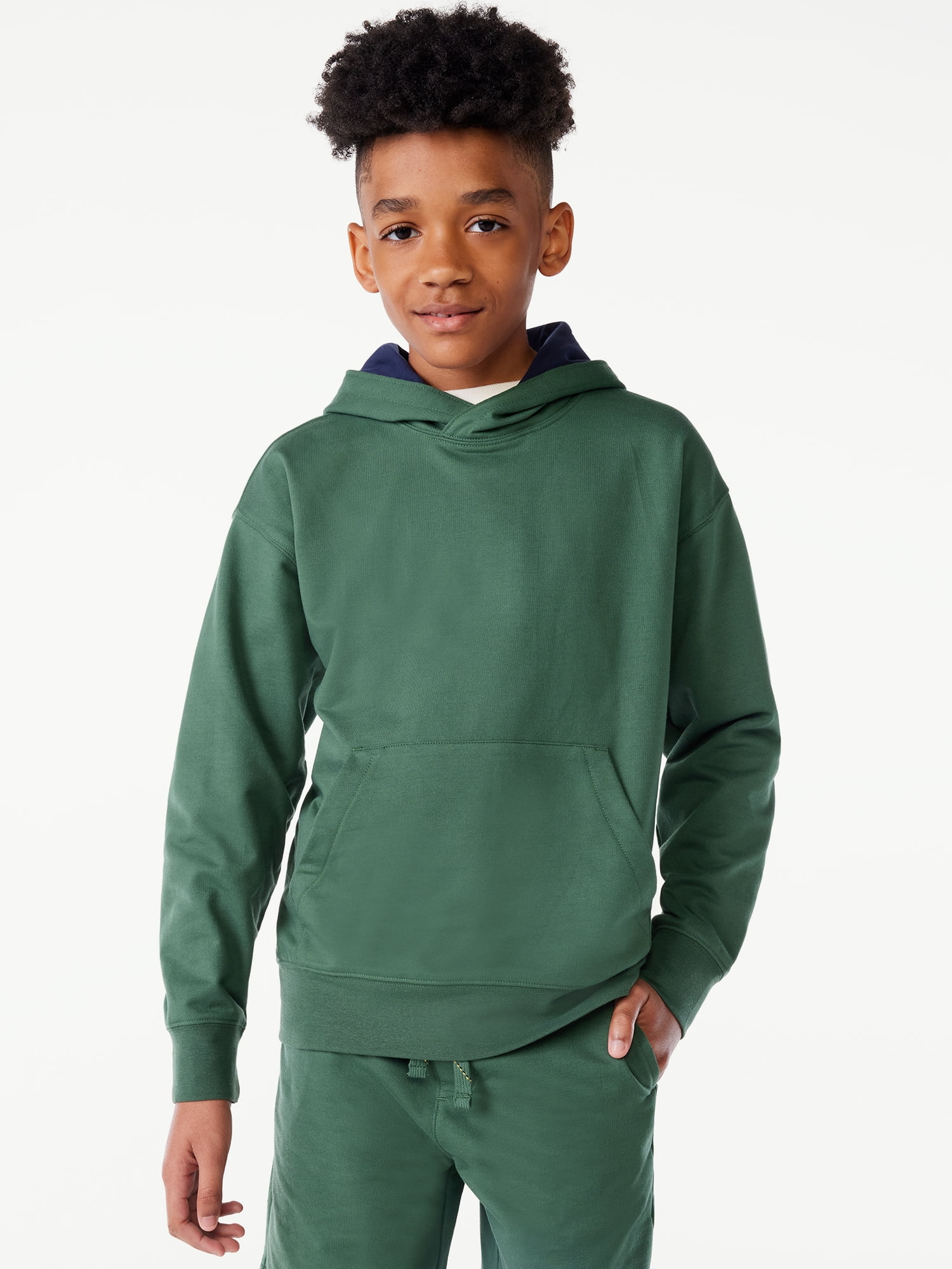 Free Assembly Boys Long Sleeve Graphic Hoodie, Sizes 4-18 - Walmart.com
