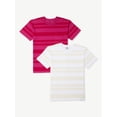 thumbnail image 1 of Free Assembly Boys Short Sleeve Stripe Tee, 2-Pack, Sizes 4-18, 1 of 7