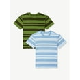 thumbnail image 1 of Free Assembly Boys Short Sleeve Stripe Tee, 2-Pack, Sizes 4-18, 1 of 7