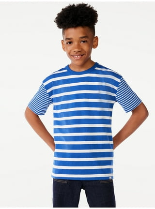 Black and white clearance striped shirt for boys