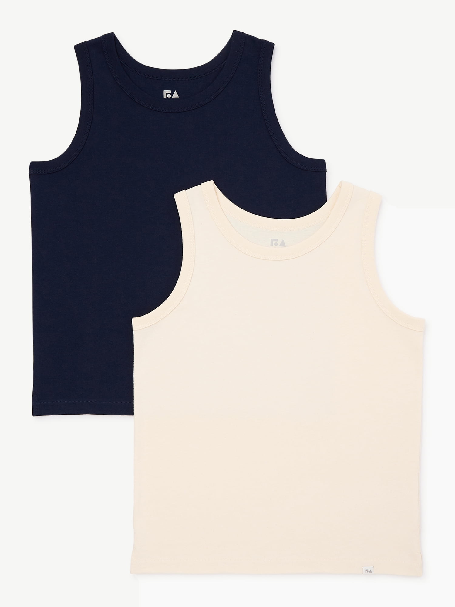 Free Assembly Boys Tank Top, 2-Pack, Sizes 4-18
