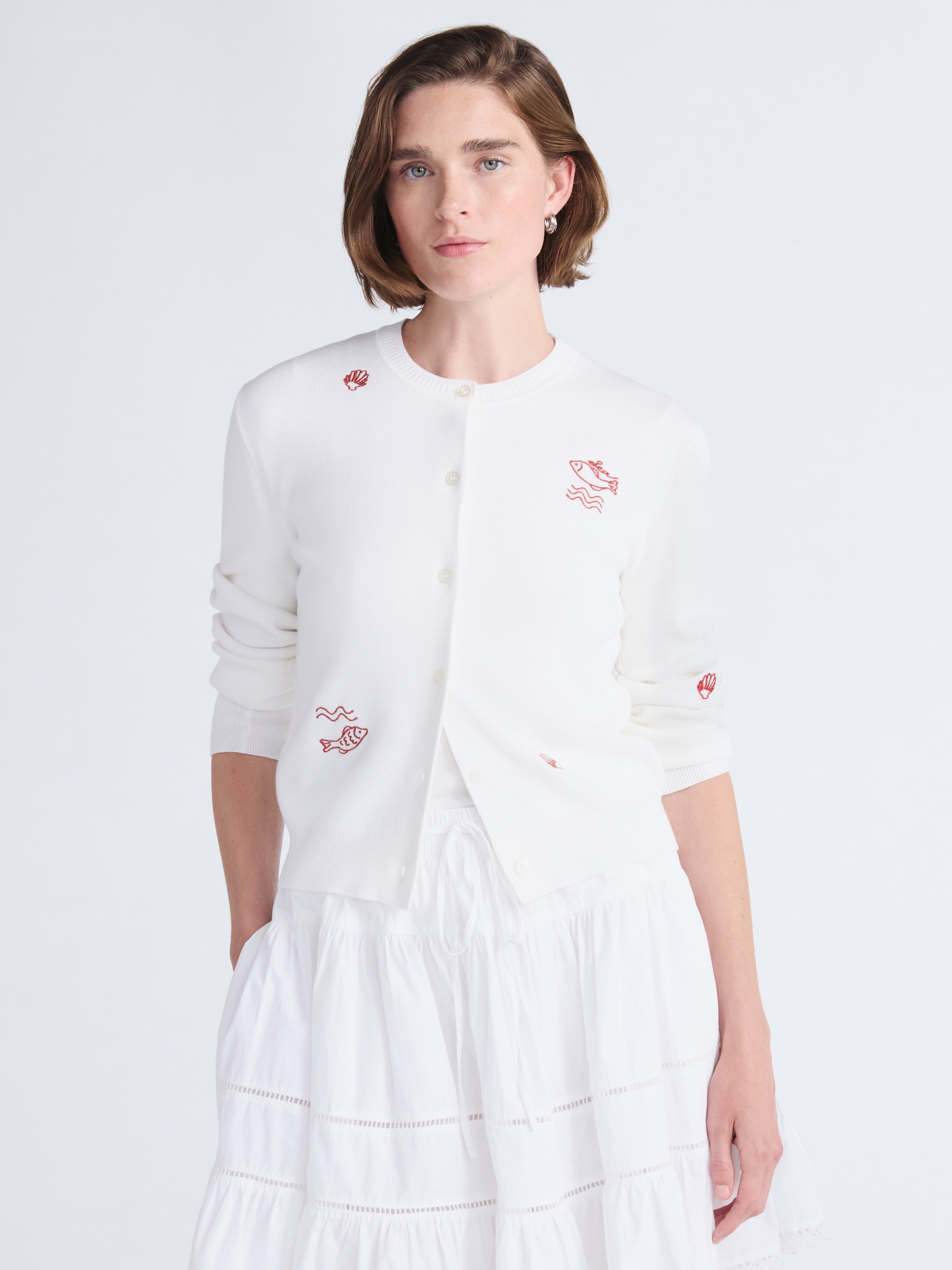 Free Assembly Women's and Women's Plus Embroidered Shrunken