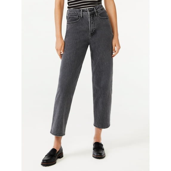 Free Assembly Cropped Wide High Rise Straight Jeans (Women's)