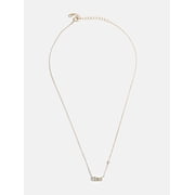 Free Assembly Womens Demi Fine 14K Gold Plated Cubic Zirconia Ciao Necklace, 16 + 2 Extender