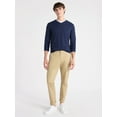 thumbnail image 1 of Free Assembly Men's Cozy Yarn Everyday V-Neck Sweater with Long Sleeves, Size XS-3XL, 1 of 5