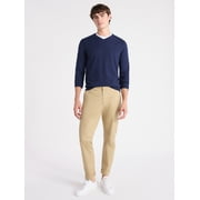 Free Assembly Men's Cozy Yarn Everyday V-Neck Sweater with Long Sleeves, Size XS-3XL