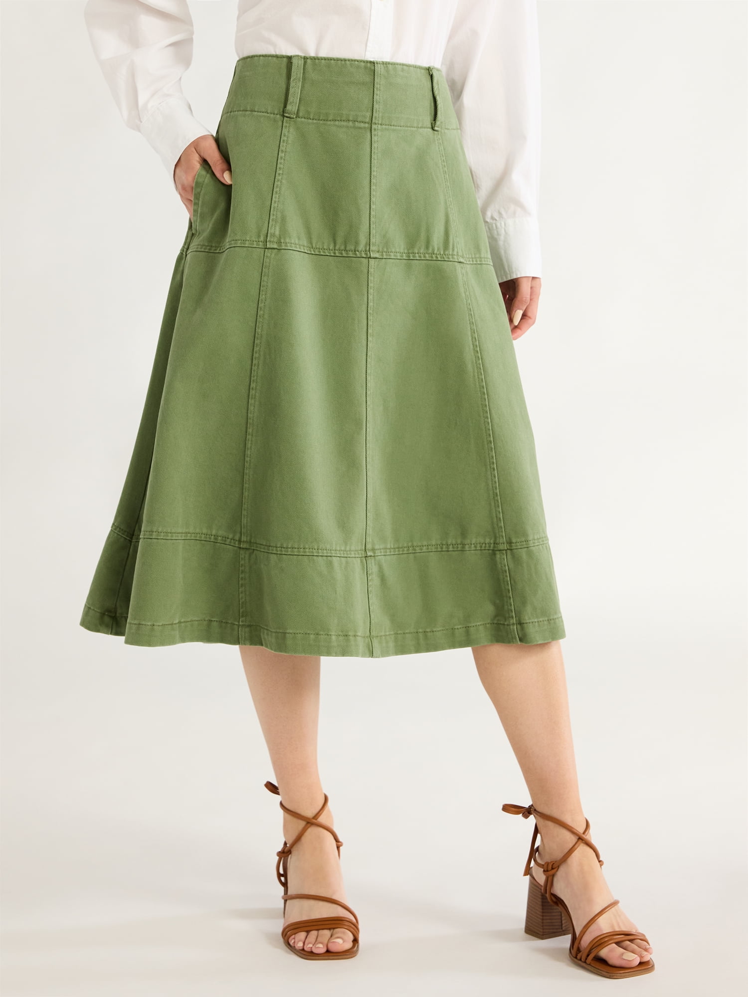 Free Assembly Women s Paperbag Waist Mini Skirt Sizes S XXL Walmart