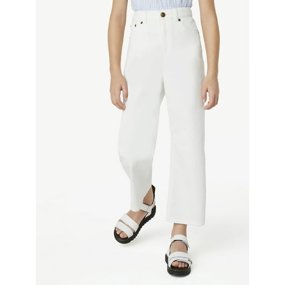 Free Assembly Girl's True Waist Wide Leg Jeans, Sizes 5-18