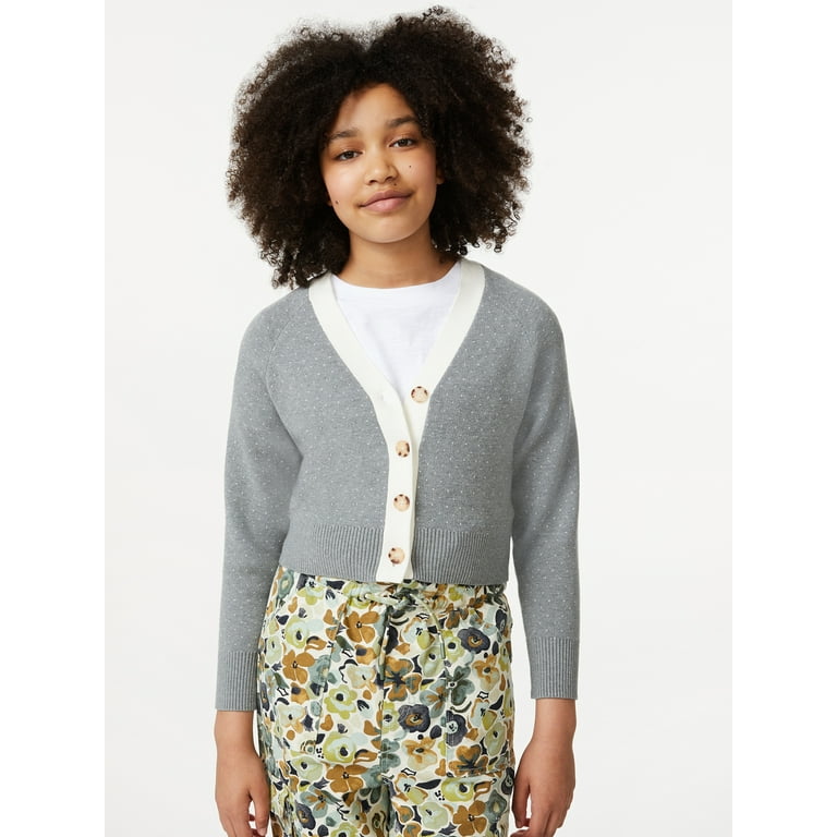 Boxy cropped deals cardigan