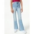 thumbnail image 1 of Free Assembly Girls High Rise Relaxed Flare Jeans, Sizes 4-18, 1 of 5