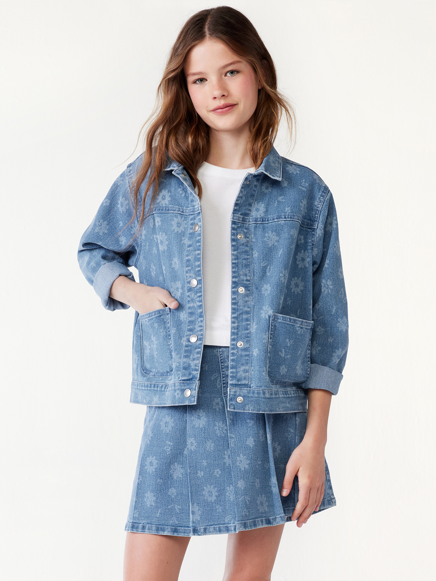 Denim barn jacket womens hot sale