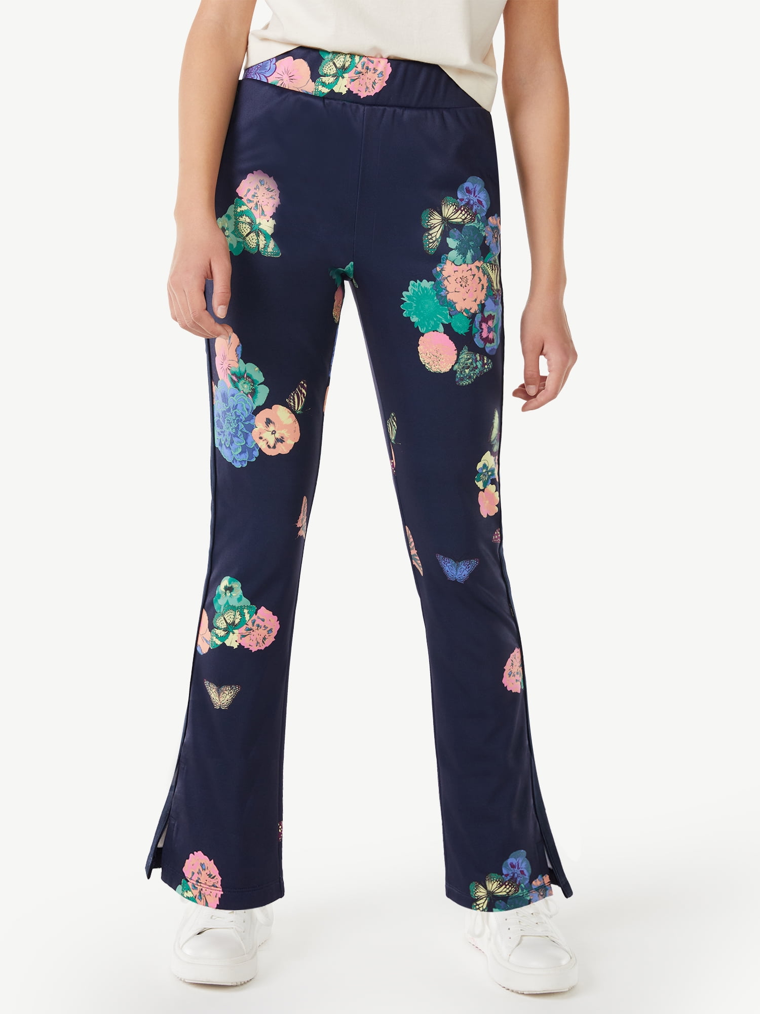 Free Assembly Girls Long Track Pants, Sizes 4-18