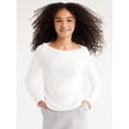 thumbnail image 1 of Free Assembly Girls Ribbed Top with Long Sleeves, Sizes 4-18, 1 of 5