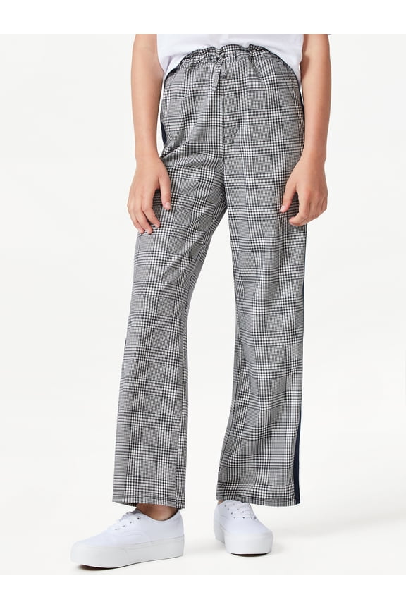 Girls Wide Leg Varsity Pants, Sizes 4-18