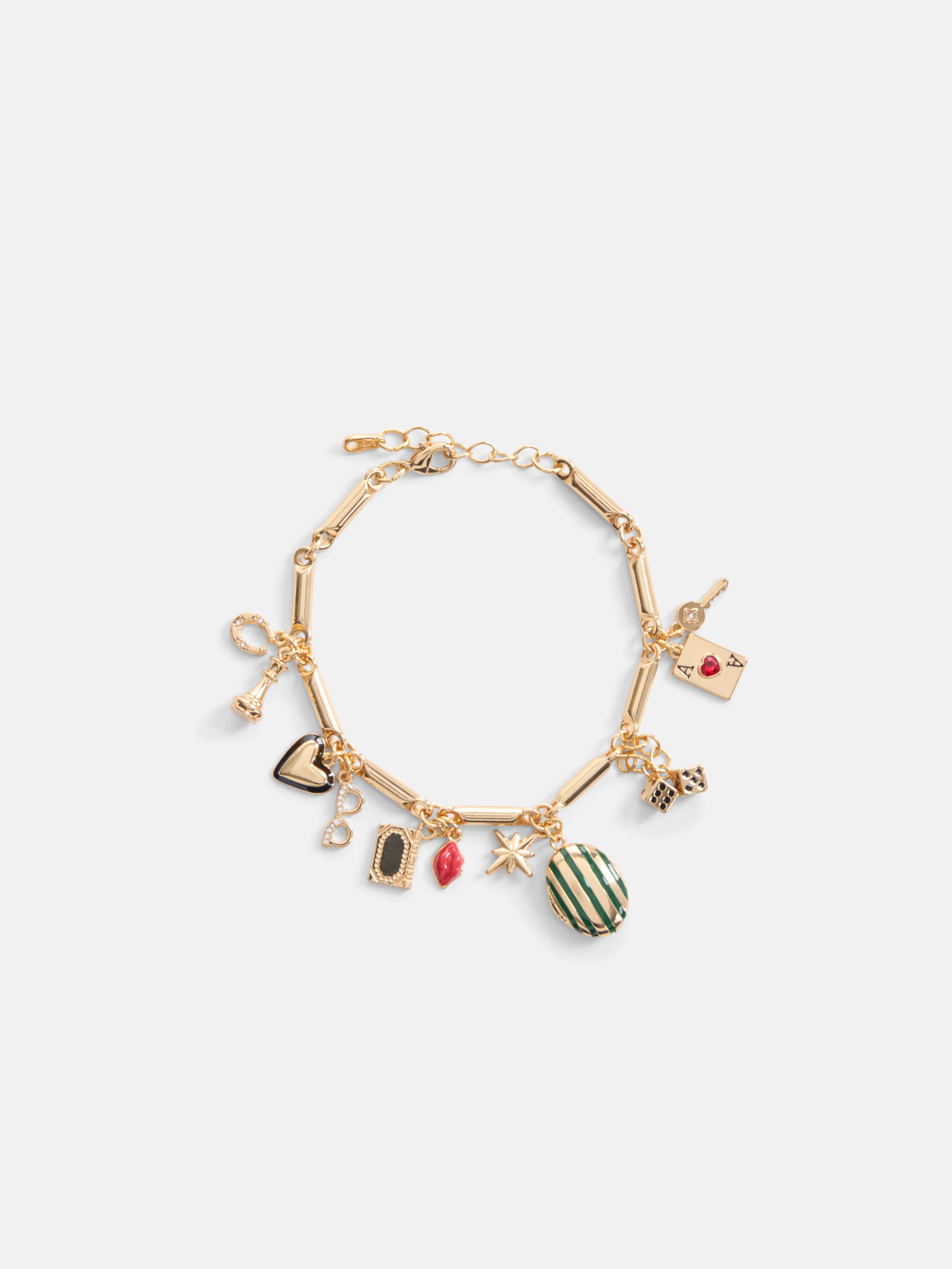 Free Assembly Women's Goldtone Locket Charm Bracelet