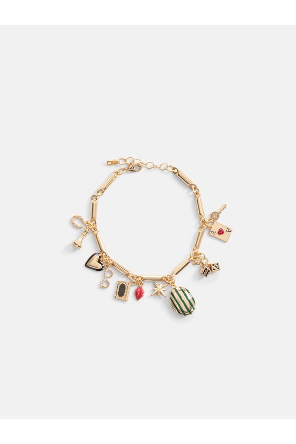 Women's Goldtone Locket Charm Bracelet