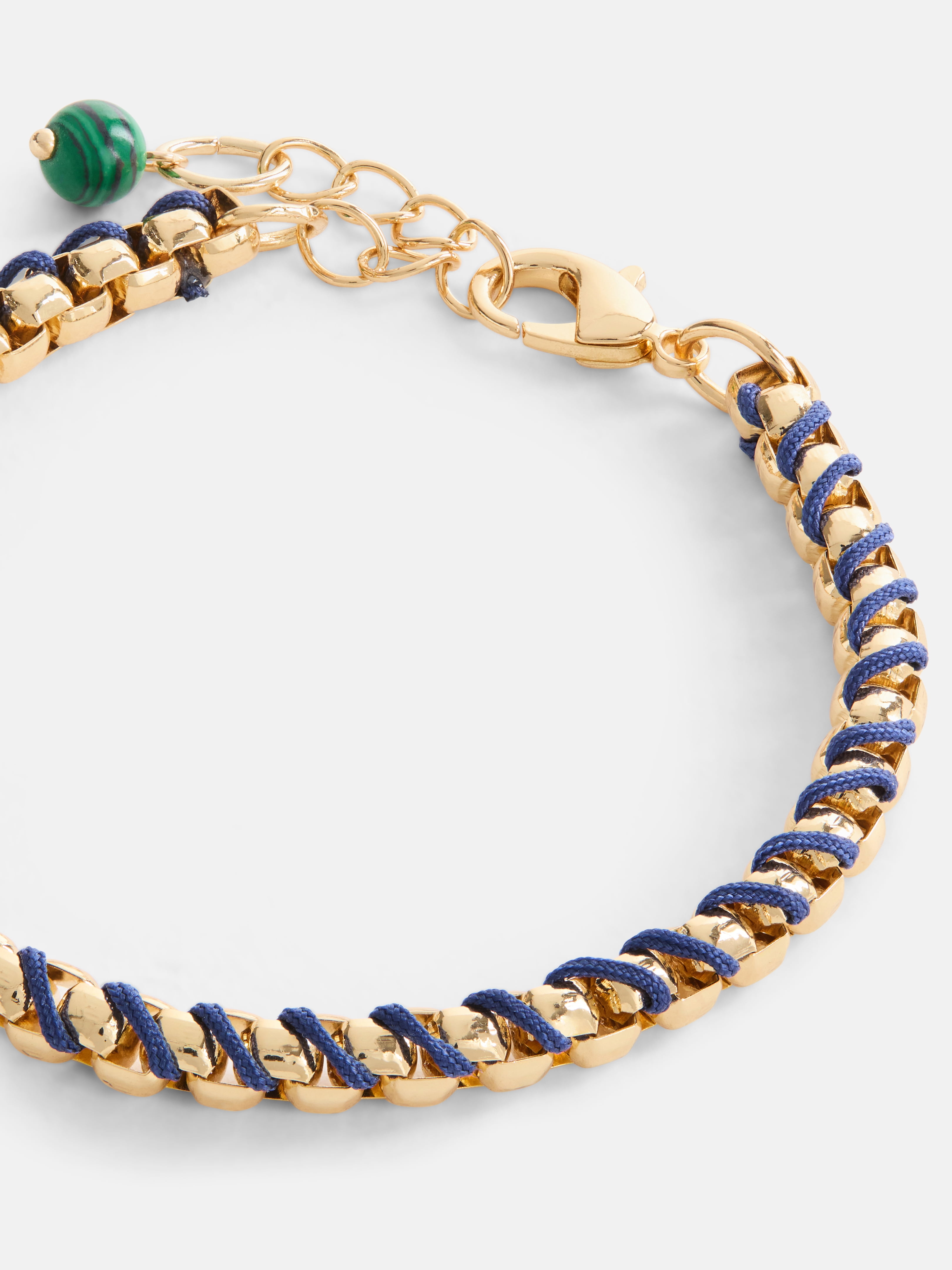 Women's Goldtone Navy Cord Bracelet
