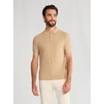 thumbnail image 1 of Free Assembly Men's Cozy Yarn Herringbone Polo Sweater with Short Sleeves, Sizes S-3XL, 1 of 5