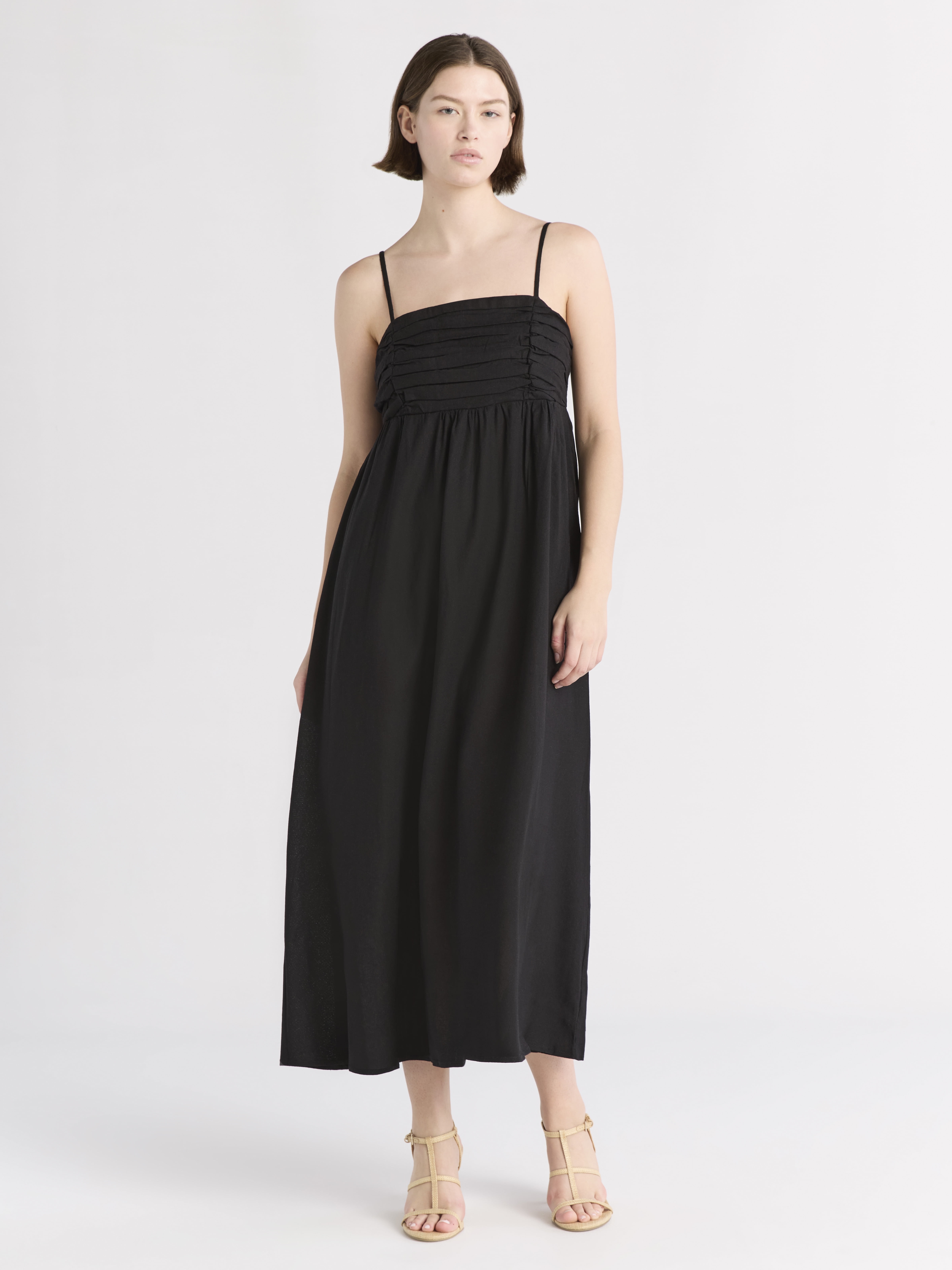 chinese dress ladies Assembly Label Farriday Silk Linen Dress – Lulu & Daw main image 1