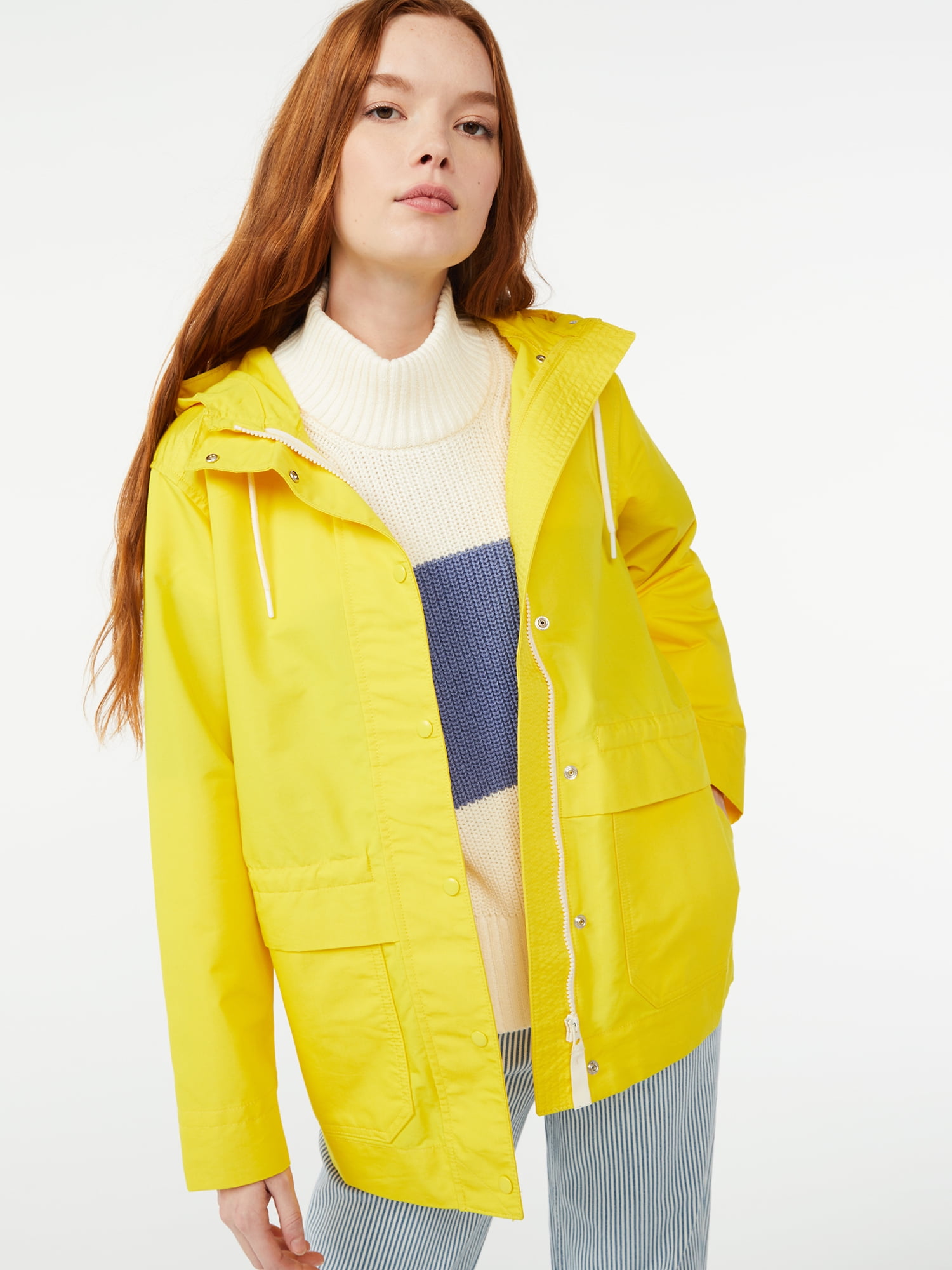 Free Assembly Long Sleeve Anorak Single-Breasted Short