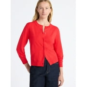 FREE ASSEMBLY Women's and Women's Plus Classic Cozy Yarn Cardigan Sweater, Midweight, Sizes XS-4X