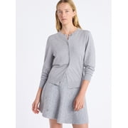 Free Assembly Womens Solid, Stripe, Print Classic Cozy Yarn Cardigan Sweater, Lightweight, Sizes XS-4X