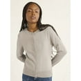 thumbnail image 1 of Free Assembly Women’s and Women's Plus Cozy Yarn Crewneck Cardigan Sweater with Long Sleeves, Midweight, Sizes XS-4X, 1 of 5