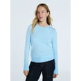 thumbnail image 1 of Free Assembly Women's and Women's Plus Cozy Yarn Crewneck Sweater with Long Sleeves, Lightweight, Sizes XS-4X, 1 of 5