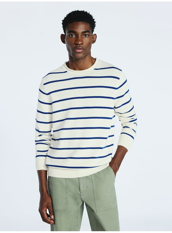 Men's Cotton Rollneck Sweater with Long Sleeves, Sizes S-3XL