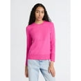 thumbnail image 1 of Free Assembly Women's and Women's Plus Cozy Yarn Crewneck Sweater with Long Sleeves, Lightweight, Sizes XS-4X, 1 of 5