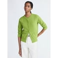 thumbnail image 1 of Free Assembly Women's and Women's Plus Cozy Yarn Welt Pocket Cable Cardigan Sweater, Midweight, Sizes XS-4X, 1 of 6