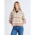 thumbnail image 1 of Free Assembly Women's and Women's Plus Half Zip Sweater with Long Sleeves, Midweight, Sizes XS-4X, 1 of 7