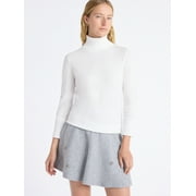 Free Assembly Women's Cozy Yarn Turtleneck Sweater with Long Sleeves, Sizes XS-XXL