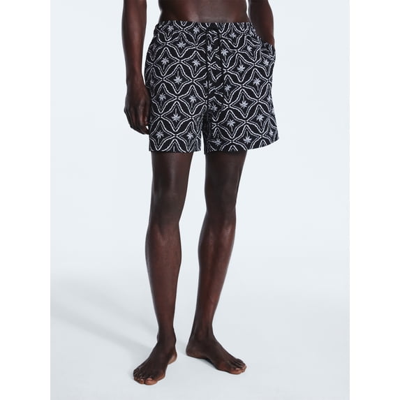 Free Assembly Men's Swim Stretch Seersucker Board Shorts, 5" Inseam, Sizes S-3XL