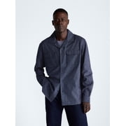 Free Assembly Mens Brushed Canvas Oxford Shirt, Sizes XS-3XL