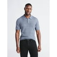 thumbnail image 1 of Free Assembly Men's Cable Knit Polo Sweater with Short Sleeves, Sizes S-3XL, 1 of 5