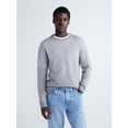 thumbnail image 1 of Free Assembly Men’s Cashmere Crewneck Sweater with Long Sleeves, Midweight, Sizes XS-2XL, 1 of 6